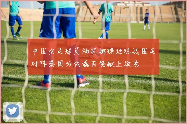 中国女足球员杨莉娜现场观战国足对阵泰国为武磊百场献上敬意